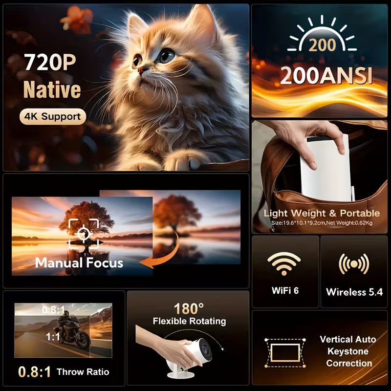 Cosylight draagbare mini projector.